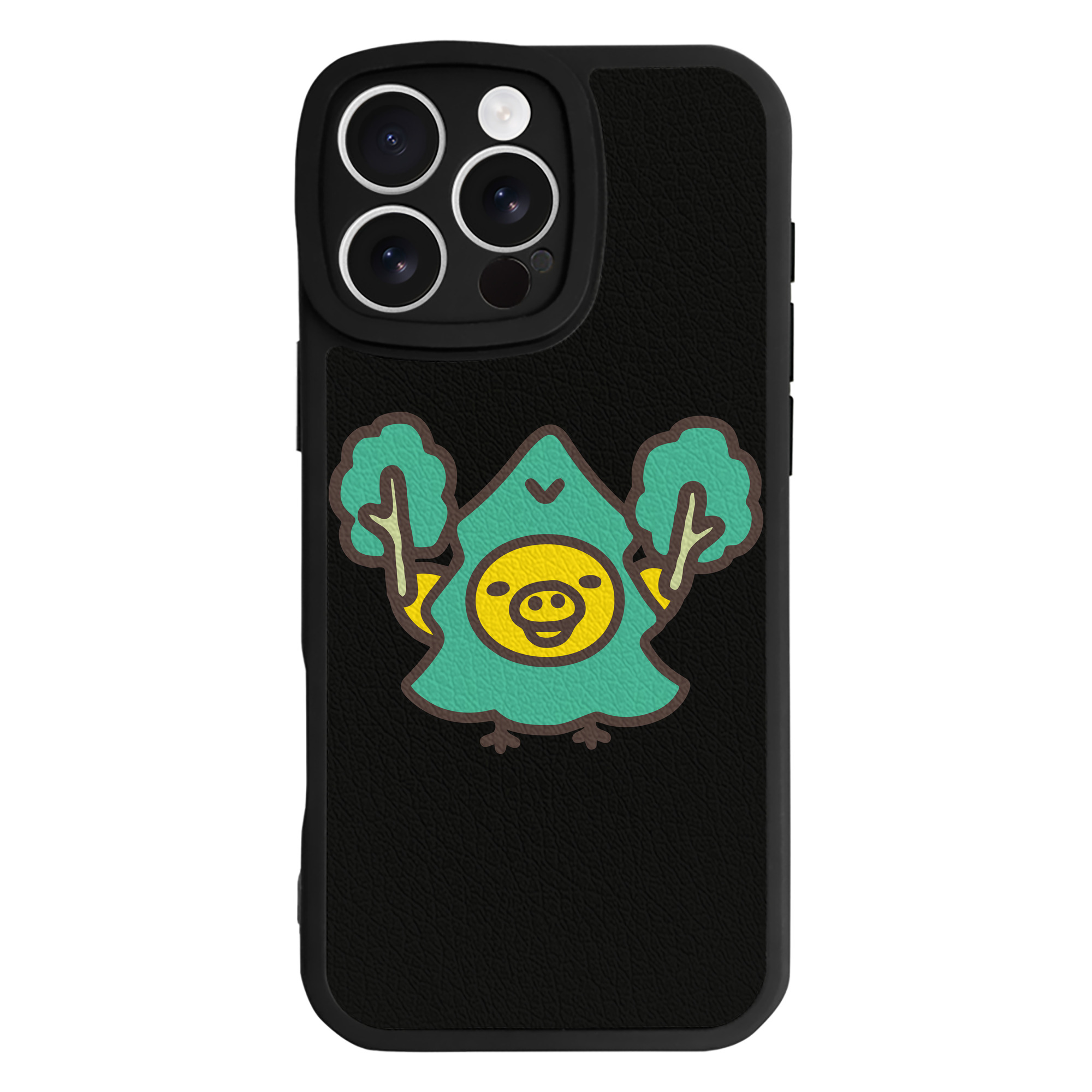 （画像用） リラックマ リラックマ キイロイトリ Rilakkuma Korilakkuma Kiiroitori 【iPhone 16シリーズ対応】シリコンスマホケース（レザー調） 材質：シリコン